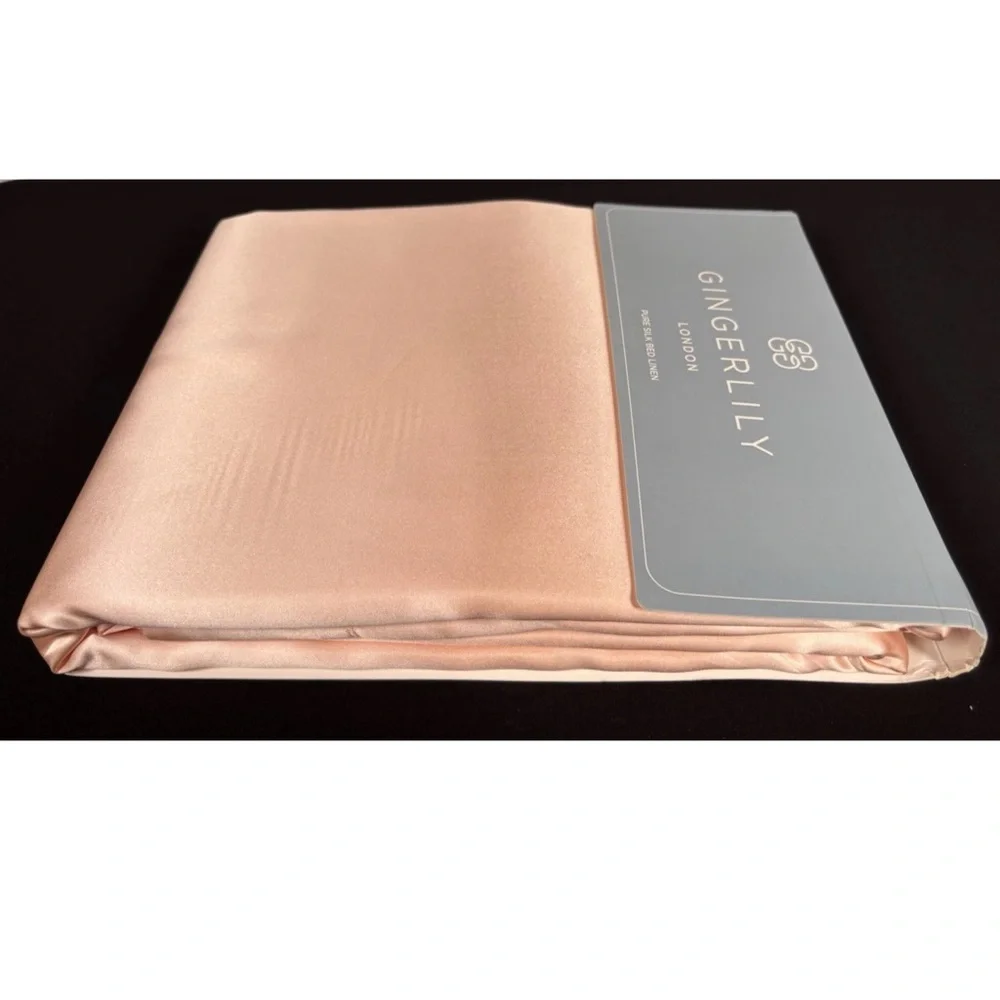 Gingerlily London King Mulberry Silk Duvet Cover Pure Silk Rose Pink 100% Luxury